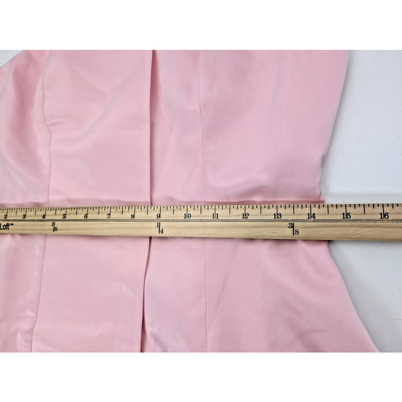 NWT Commense Satin Sleeveless Mini Dress Pink Sz M Formal Feminine Coquette - Picture 10 of 11